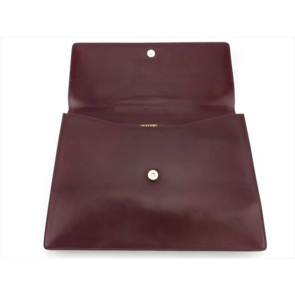 BALLY Business bag Bordeaux gold Women Authentic secondhand - Picture 6 of 7